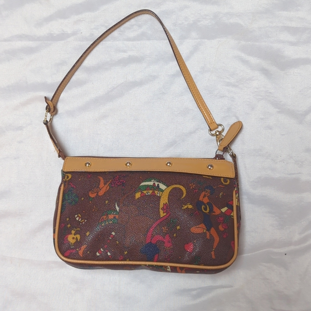 Piero Guidi Magic Circus Mini Shoulder Bag Italian Made Purse Whimsy Kitsch Boho